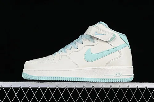 All Categories Nk Air Force 1 Air Force Series Nk Air Force 1 Mid Air Force Mid Nk Air Force 1'07 Mid Rice Ice Blue Color Air Force One Chinese Casual Sneakers PA0920-708